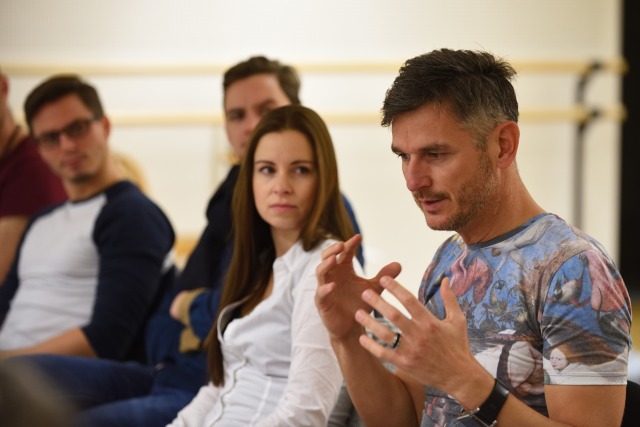 na zkoušce... Lumír Olšovský, Kateřina Chreková na zkoušce... Lumír Olšovský, Kateřina Chreková
