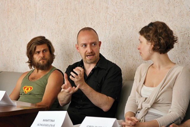 Janek Růžička, Esteve Soler, Martina Schlegelová (foto: Michal Novák)