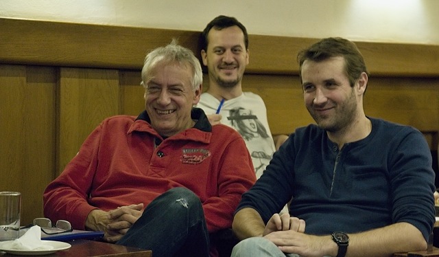 Ladislav Kolář, Jiří Ressler, za nimi Jakub Przebinda (foto: Michal Novák)