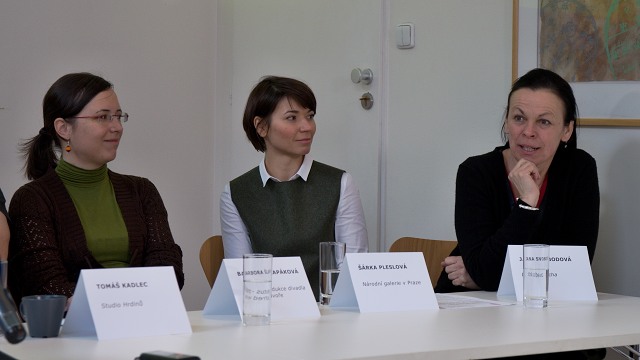 Brabora Šlapáková (za Alfred ve dvoře), Šárka Pleslová (za Národní galerii) a režisérka Jana Svobodová (foto: Michal Novák)
