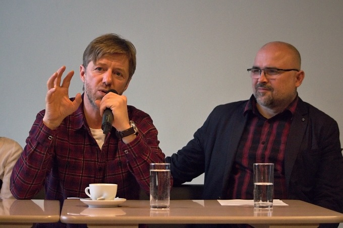 Jiří Langmajer a&nbsp;ředitel DpP Michal Lang (foto: Michal Novák)