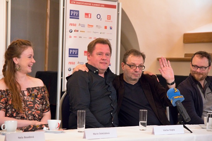 dva přední shakespearovští herci Václav Kopta a&nbsp;Milan Šteindler (foto: Michal Novák)