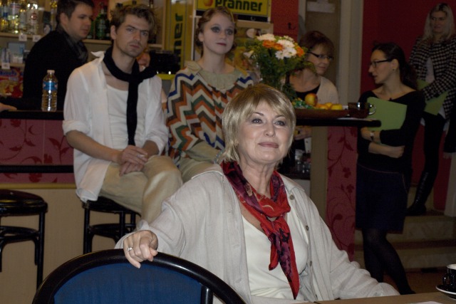 Eliška Balzerová na tiskové konferenci (foto: Michal Novák)