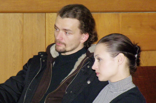 Dušan Vitázek a Radka Coufalová (představitelé Che a Evity) Dušan Vitázek a Radka Coufalová (představitelé Che a Evity)