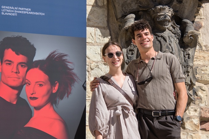 představitelé hlavních rolí Princezny a Ferdinanda, Anna Fialová a Flip Březina představitelé hlavních rolí Princezny a Ferdinanda, Anna Fialová a Flip Březina